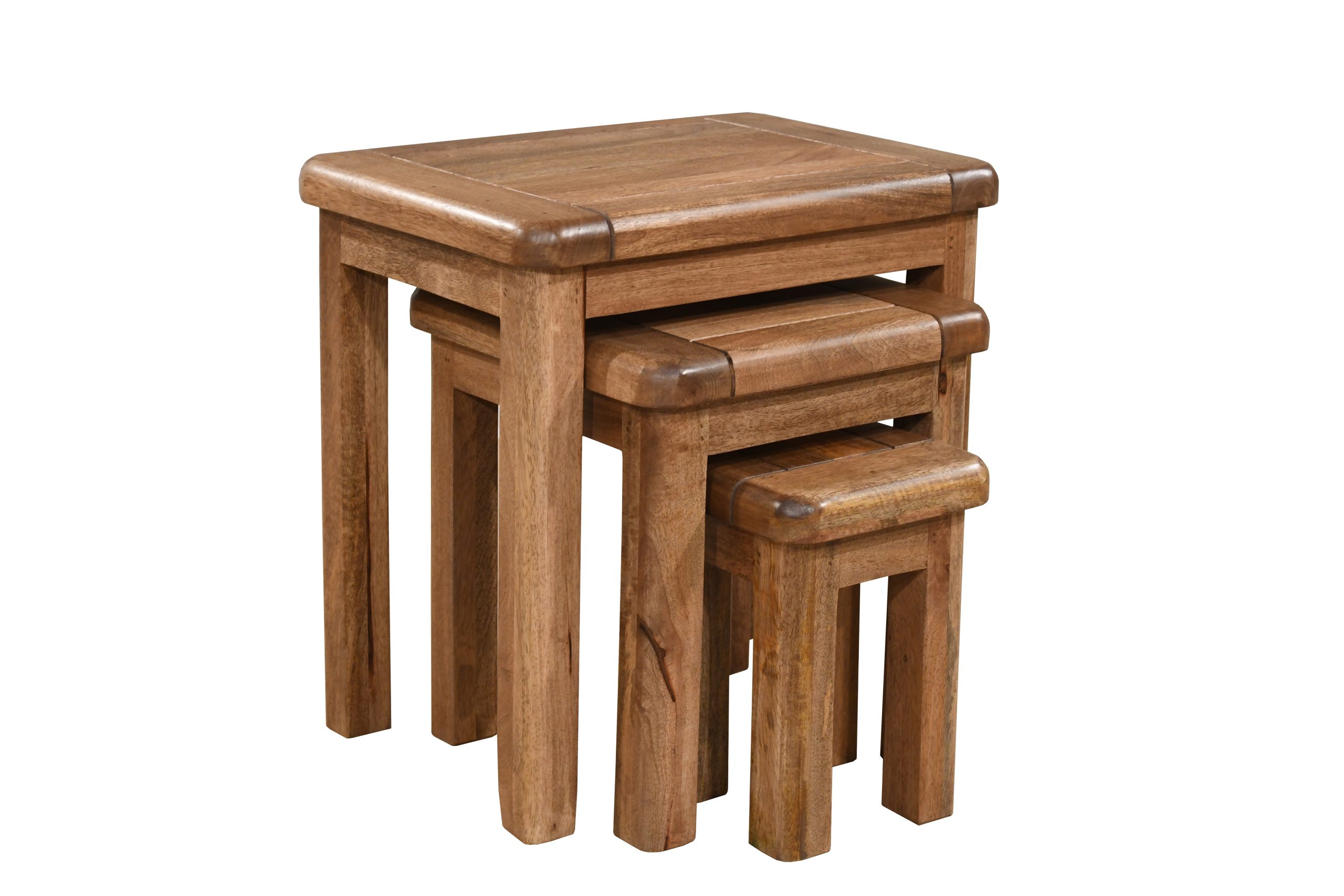 DOR008. Set of three solid wood nesting tables from our Dorset furniture collection | Anderson Furniture Supplies