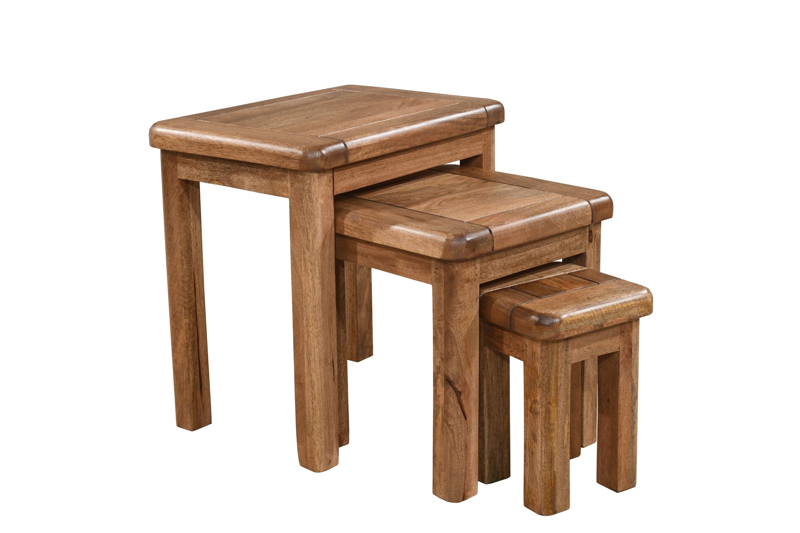 DOR008.. Set of three solid wood nesting tables from our Dorset furniture collection | Anderson Furniture Supplies
